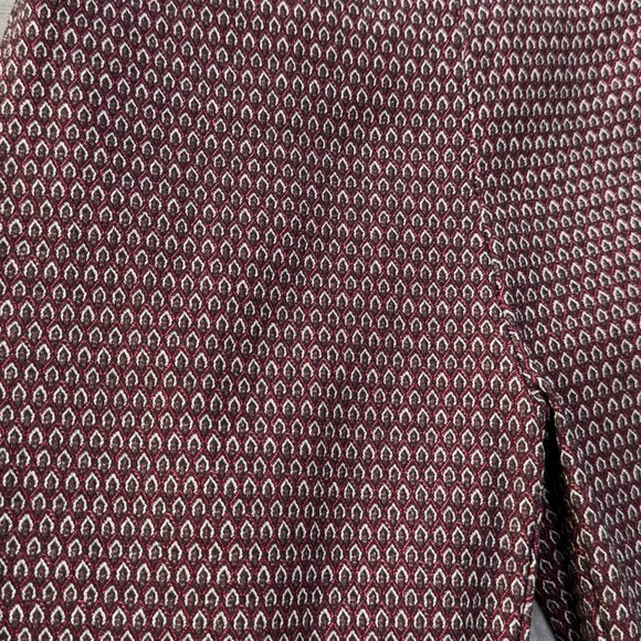 7th Avenue Design Studio New York & Company Women Patterned Maroon/Black Stretch - Picture 14 of 14